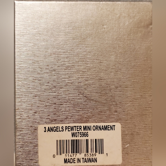 Wallace‎ Silversmiths Vintage 3 Angels Pewter mini ornament NIB - Picture 2 of 5